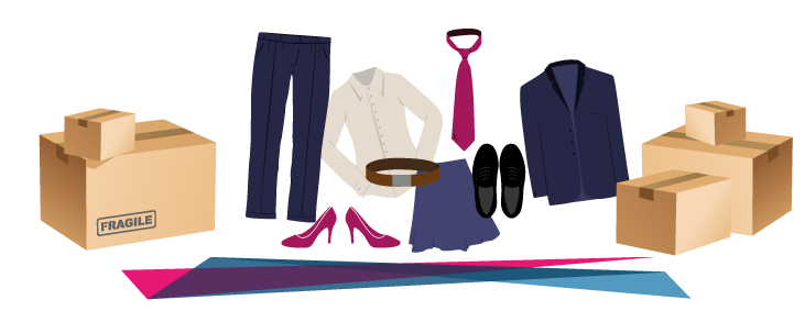 Grande collecte de vêtements professionnels à Charleroi